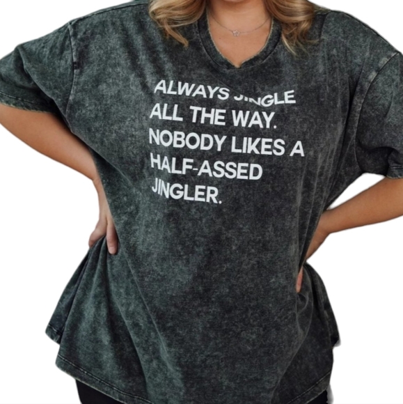 Tops - Always Jingle All The Way  Holiday short sleeve T-shirt size 1X unisex NWOT